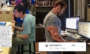 Image result for Jacked Guy Typing On Computer Meme