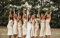 Image result for Champagne Wedding Bridesmaid Dresses