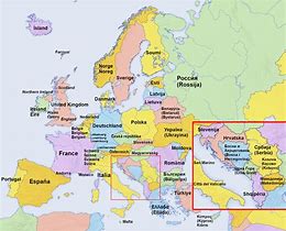 Image result for Map of Europe Names