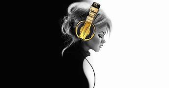Image result for Girl with Headphones Poster