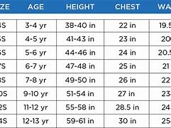 Image result for Boys Size 8 Chart