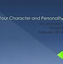 Image result for Difference Between Character and Personality