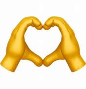 Image result for Finger Heart Default Skin Tone Emoji