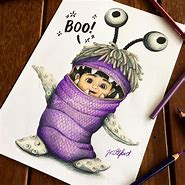 Image result for Monsters Inc Pencil Drawing