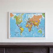 Image result for Glass Framed Political World Map