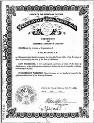 Image result for Certificate of Good Standing Oklahoma