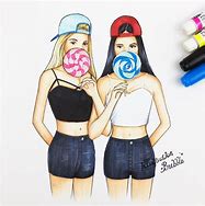 Image result for Crazy Best Friends Drawings