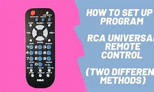 Image result for RCA TV Remote Setup