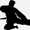 Image result for Martial Arts Silhouette Black and White