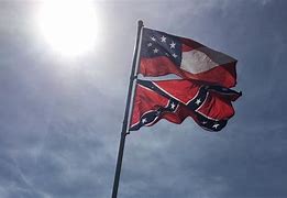 Image result for Confederate Flag in a Fan Design