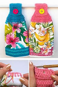 Image result for Crochet Dishcloth Holder