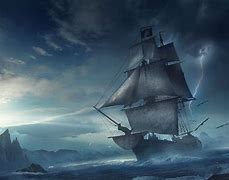 Image result for Paintings Ghost Pirate Ship
