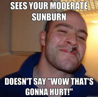 Image result for Moderate Sunburn
