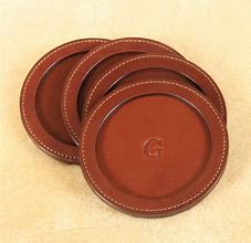 Image result for Vintage Spurs Leather Coaster Set