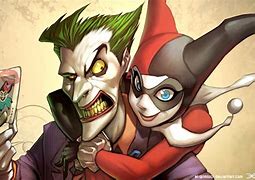 Image result for Cartoon Joker and Harley Face
