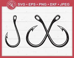 Image result for Crossed Fish Hooks SVG