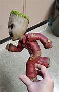 Image result for Baby Groot Smiling with Ravager Coat