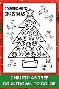 Image result for Christmas Countdown Coloring