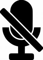 Image result for Mute Microphone Icon Transparent