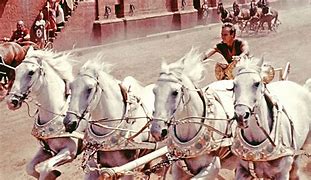 Image result for Ben Hur Chariot Race Victory