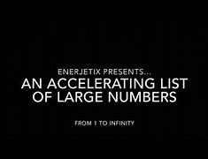 Image result for Numbers 1 to Infinity