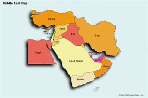 Image result for Middle East Map for Kids
