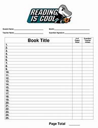 Image result for Monthly Reading Log Printable