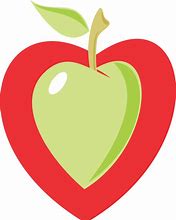 Image result for Apple with Heart Cut Out Clip Art