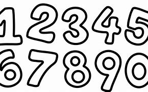 Image result for Kids Drawing Outline Numbers