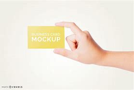 Image result for Holding Business Card Mockup