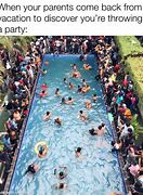 Image result for Pool Party Meme Parks and Rec
