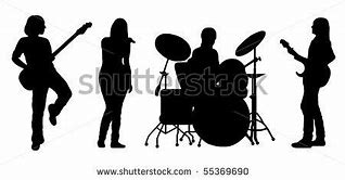 Image result for Old Band Silhouette Clip Art