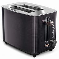 Image result for Black Stainless Steel Toaster