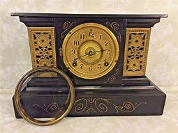 Image result for Antique Cast Iron Clocks