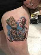 Image result for Baby Groot with a Bow and Arrow Tattoo