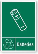 Image result for Bin with Cross Battery Sticker