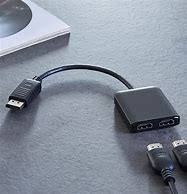 Image result for HDMI to Dual DisplayPort Cable