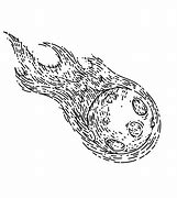 Image result for Comet With Tail Outline