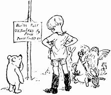 Image result for Black and White Winnie the Pooh Doing Art