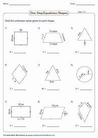 Image result for Linear Equation Shapes Activity