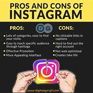 Image result for Instagram Pros and Cons List