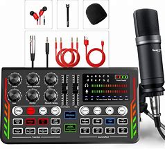 Image result for Podcast Audio Mixer USB Microphones