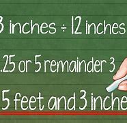 Image result for Measurement Chart Inches to Feet