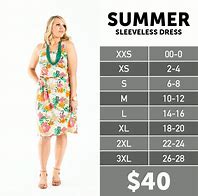 Image result for Women Size Chart Dresses