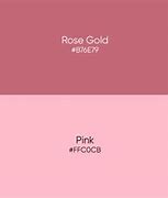Image result for Rose Gold Color Match
