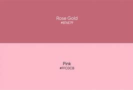 Image result for Rose Gold vs Gold Color