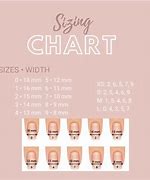 Image result for Press On Nail Size Chart