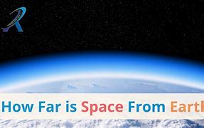 Image result for How Far Is Space From Earth