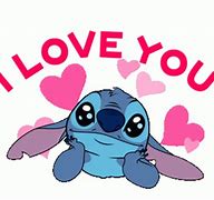 Image result for Lilo Stitch I Love You Image