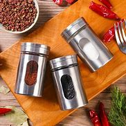 Image result for Stainless Steel Spice Bottle 16Oz